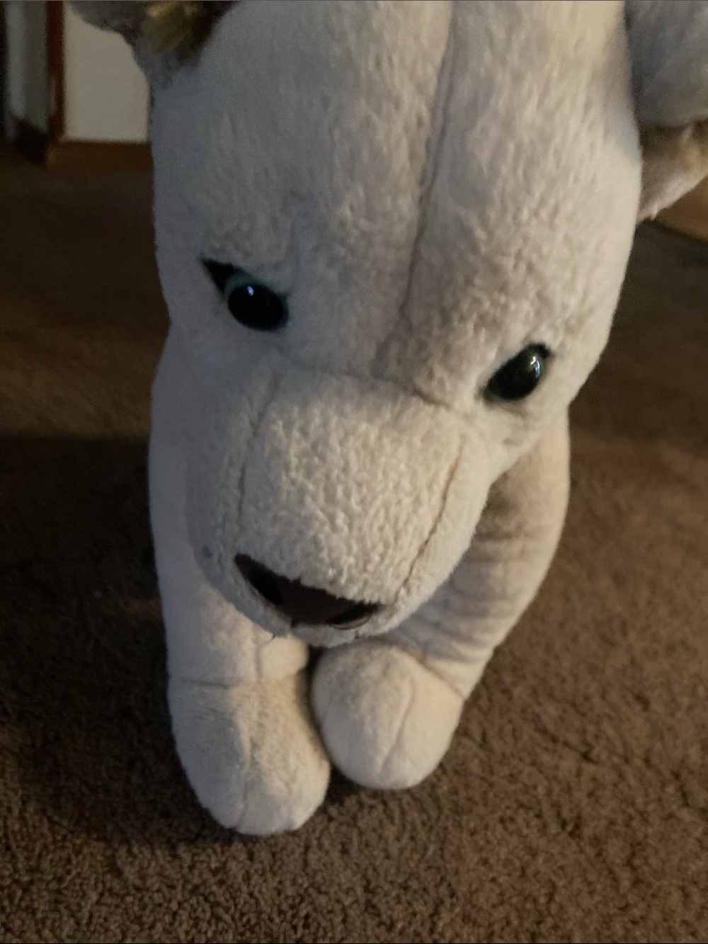 Build-A-Bear Cream Plush Puppy with Black Nose